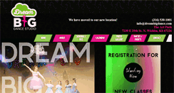 Desktop Screenshot of dreambigdance.com